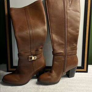 Giani Bernini Brown Leather Knee-High Boots size 5M